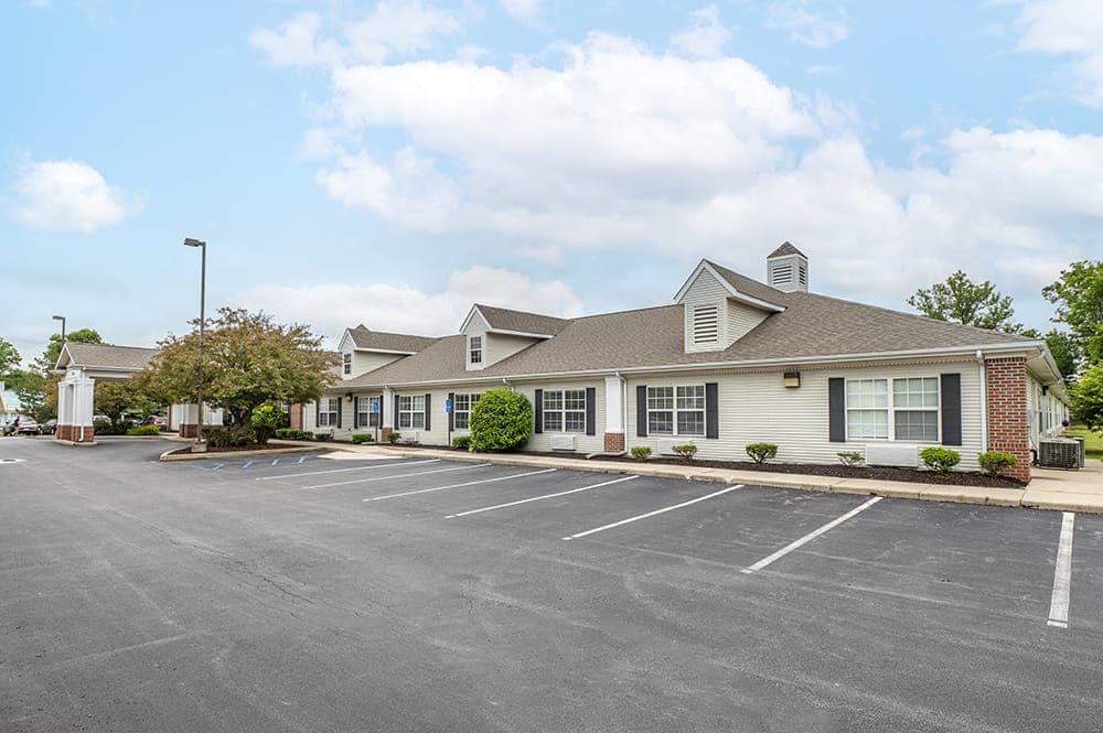 The Terrace assisted living facility exterior in Fort Wayne, Indiana